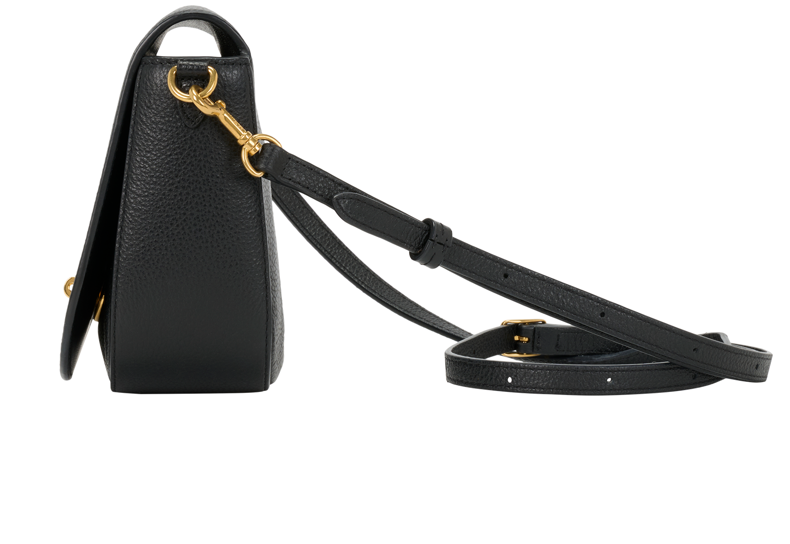 Small Darley Satchel, &pound;420, Handbags, Black, Leather, Bottom view